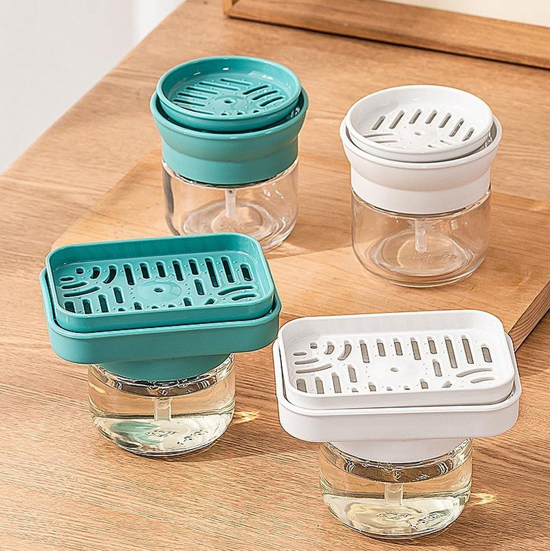 glass jar press the pressure liquid detergent soap dispenser preferred kitchen supplies cleaning soap liquid bottle special pressing utensil