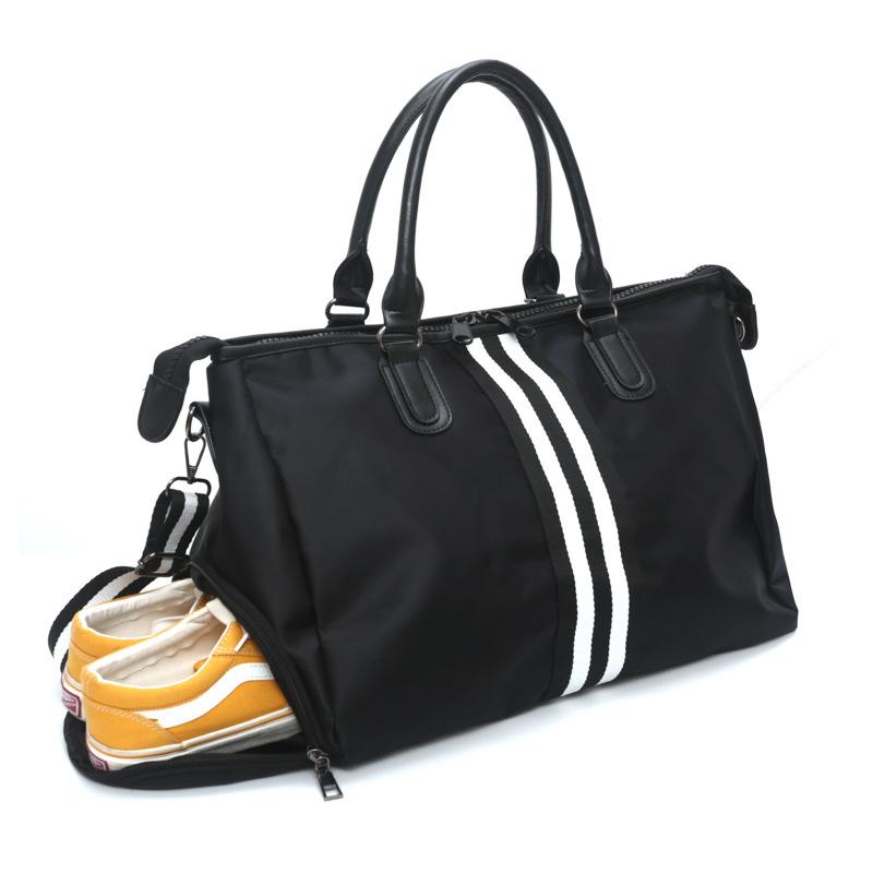 short-distance travel bag waterproof simple south korea gym bag large capacity nylon sports bag storage yoga bag