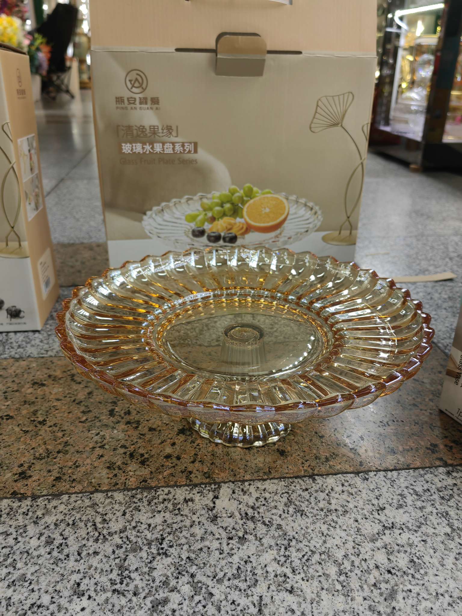 高级酒店用品套装 日用百货酒店专用一次性用品 玻璃果盘详情图3