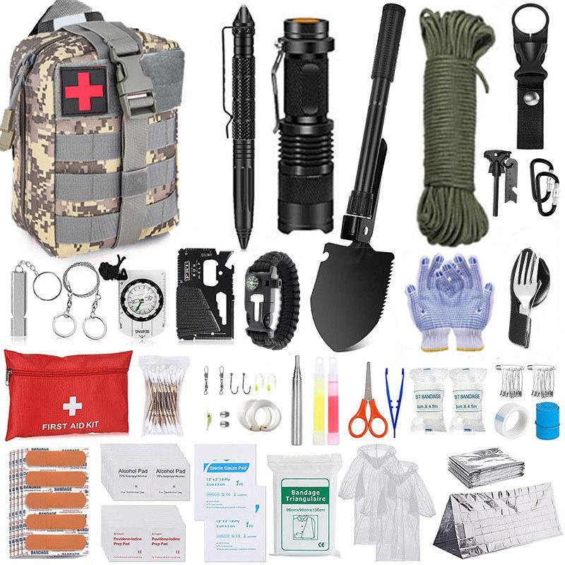 Amazon Hot Sale Outdoor First Aid Emergency Equipment New Shell Survival Kit Outdoor Camping First Aid Kit