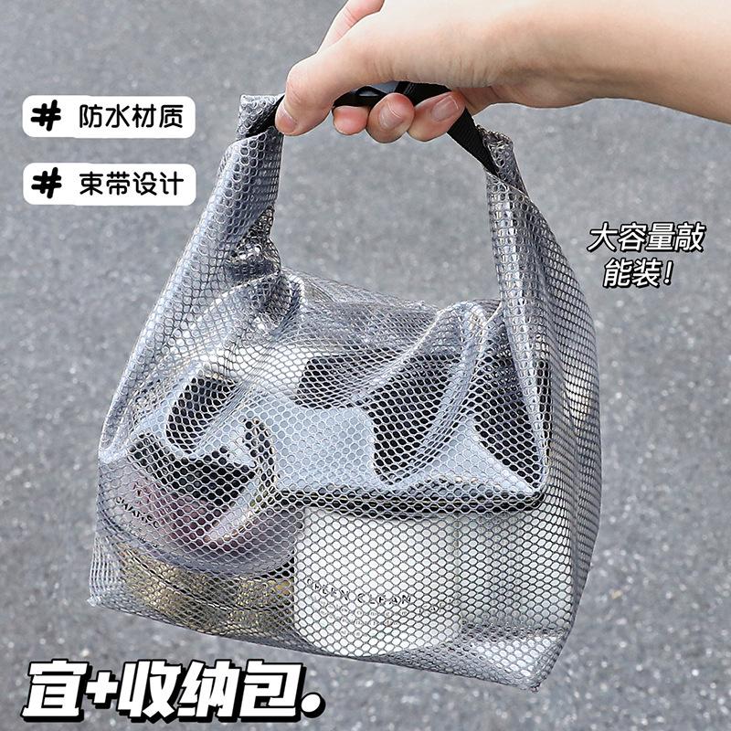 large capacity storage bag brand quality good-looking shopping bag snap portable wash bag cosmetic bag wholesale