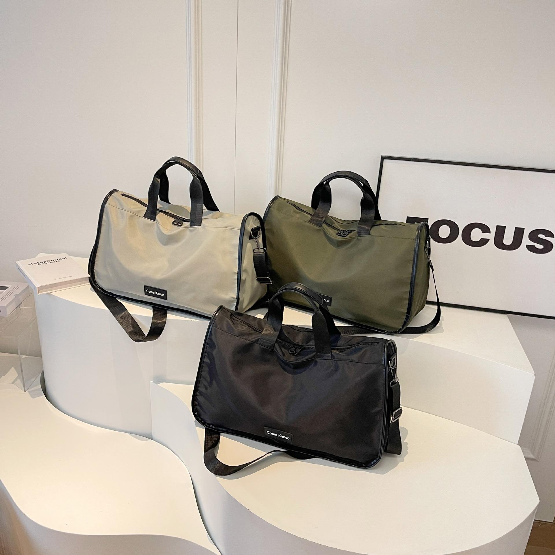 customized versatile large capacity oxford cloth gym bag all-match commute luggage bag hand shoulder crossbody big bag fashion