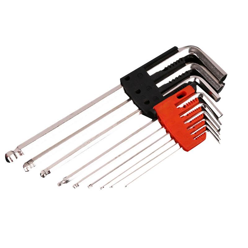 in stock supply hexagon socket suit wrench ball head l-shaped hand suit allen wrench hexagon socket wrench Item Picture