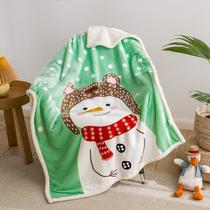 thickened double-layer children's cartoon berber fleece blanket flannel baby blanket coral fleece blanket factory direct sales