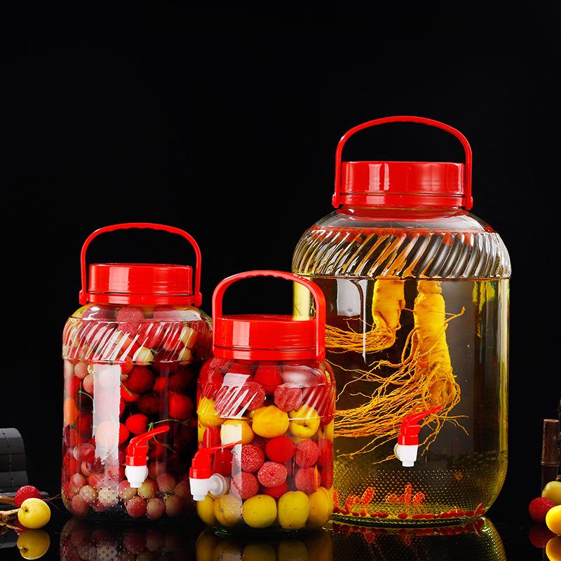 one piece dropshipping free shipping sparkling wine glass bottle sealed glass jar kitchen glass wine fermentation jar wine fermentation jar pickles earthen jar