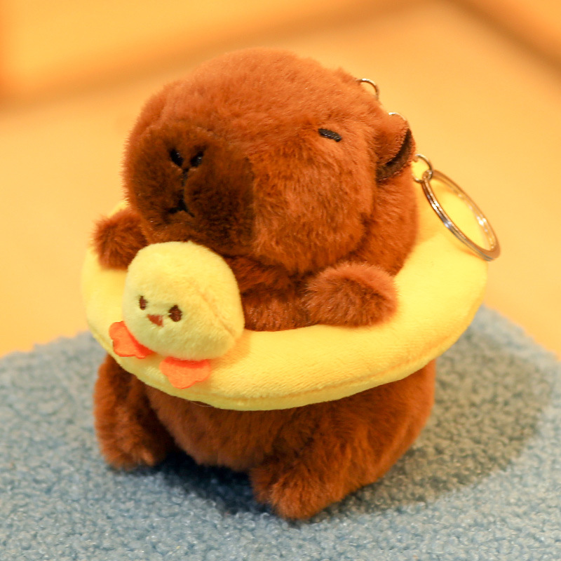 Wholesale of cute and fun drawstring Kabipala dolls, cartoon capybaras, plush toys, children's toys and gifts Specification image