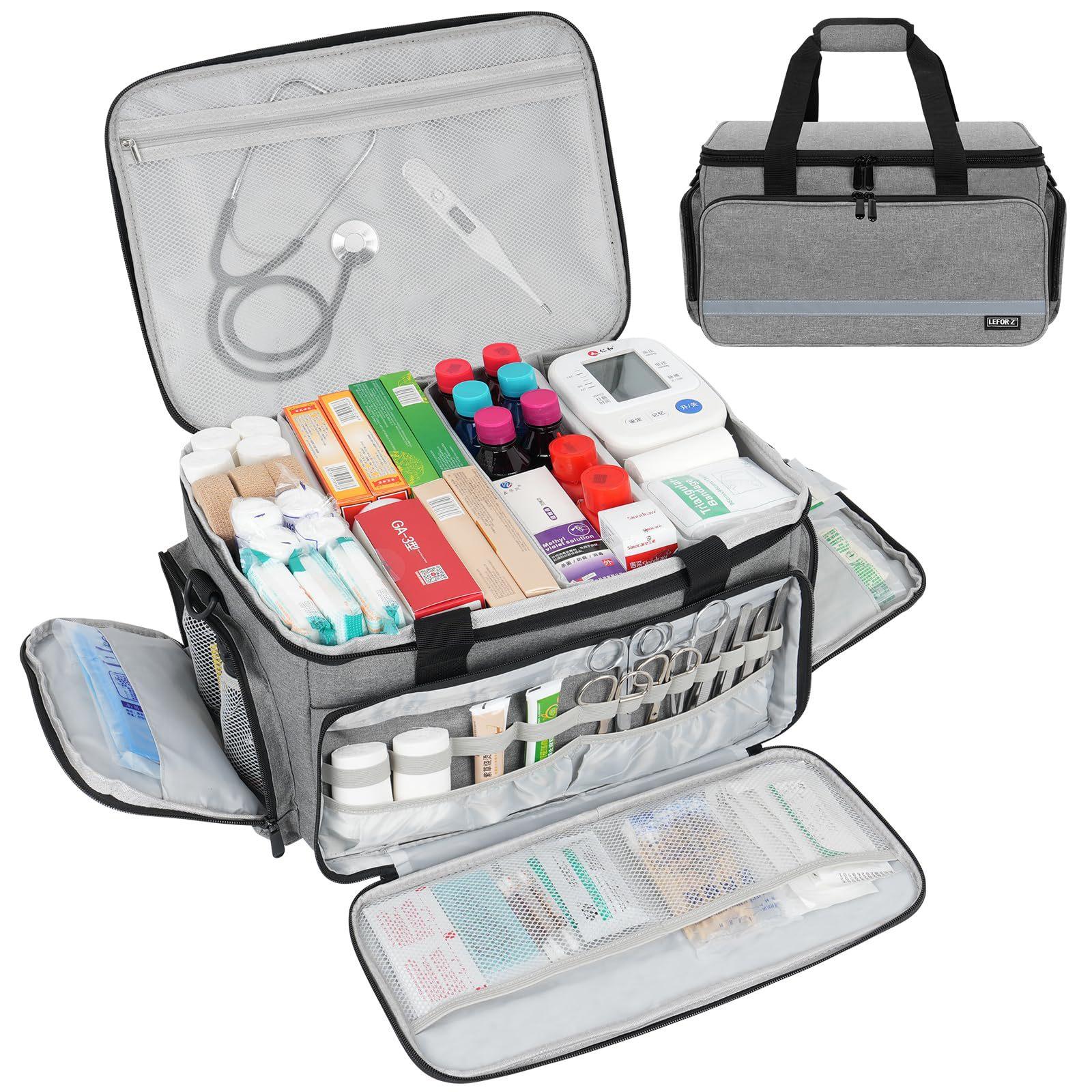 Portable Visiting Bag Small Medicine Storage Bag Family First Aid Kits Storage Nurse's Pouch Medical Kit Medica