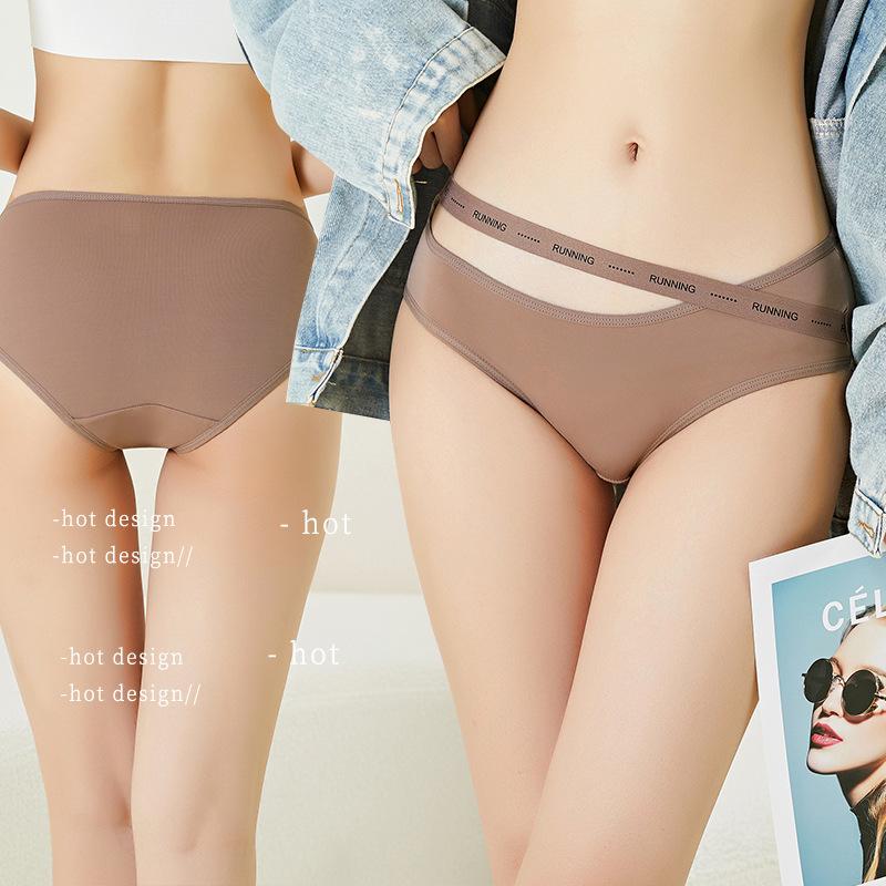 ins matters to me ~ pure desire seamless underwear women's cotton crotch 2023 new american sports style with letters briefs