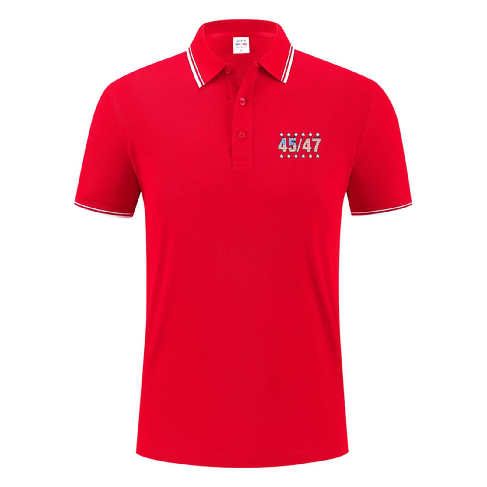 Professional customization of cross-border collared men's short-sleeved casual polo shirts full figure