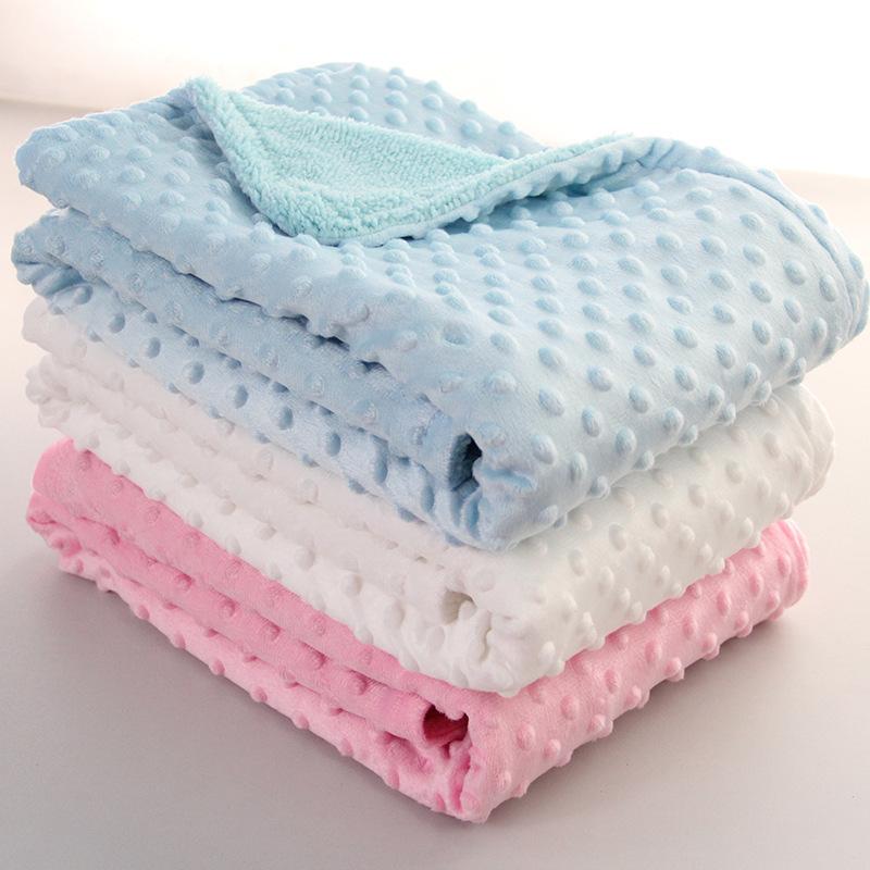 foam velvet duplex felt baby blanket children's blanket babies' woolen blanket bean velvet hug blanket car blanket blanket newborn four seasons