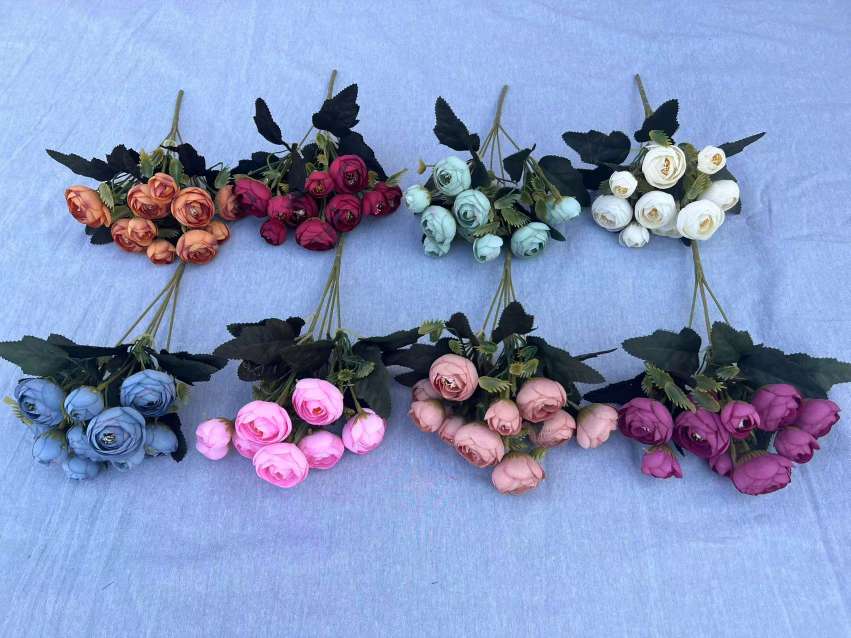 厂家低价直销仿真花假花塑料花盆景植物墙仿真花