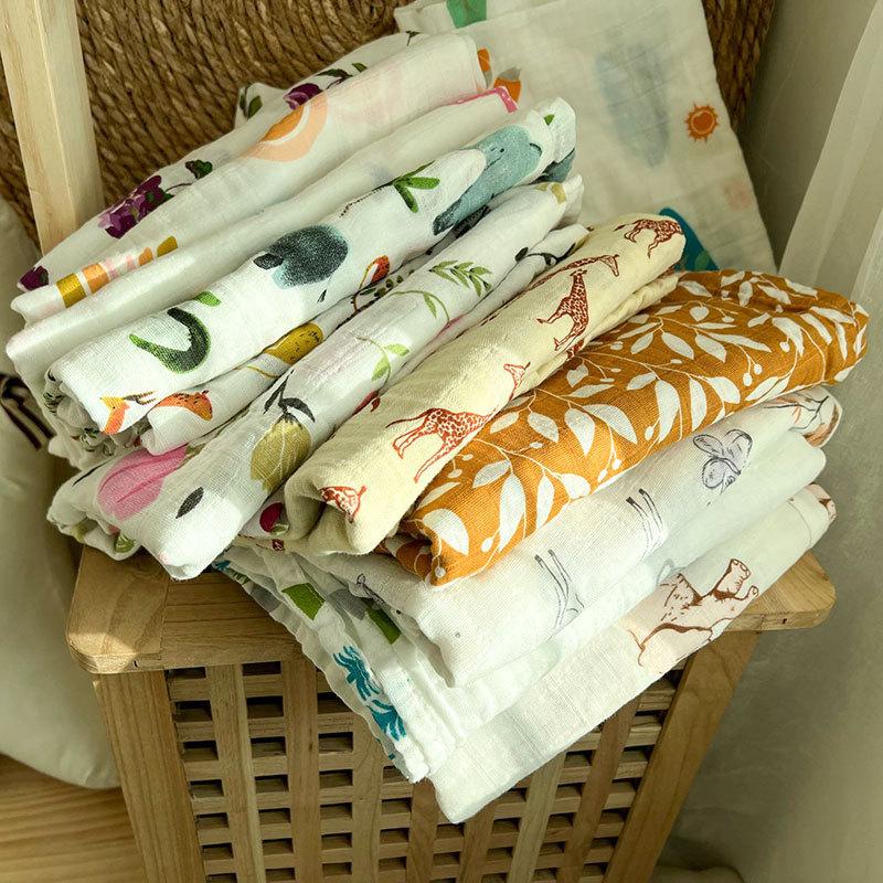 musilin gauze cotton gro-bag summer baby blanket bath towel newborn swaddling towel baby wrapping blanket blanket