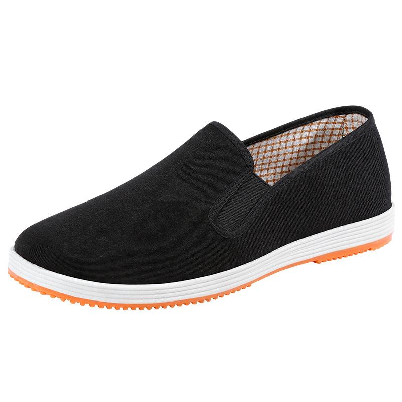 old beijing cloth shoes men's breathable shoes men's tendon bottom cloth shoes men's canvas shoes black cloth shoes resin sole cloth shoes Item Picture