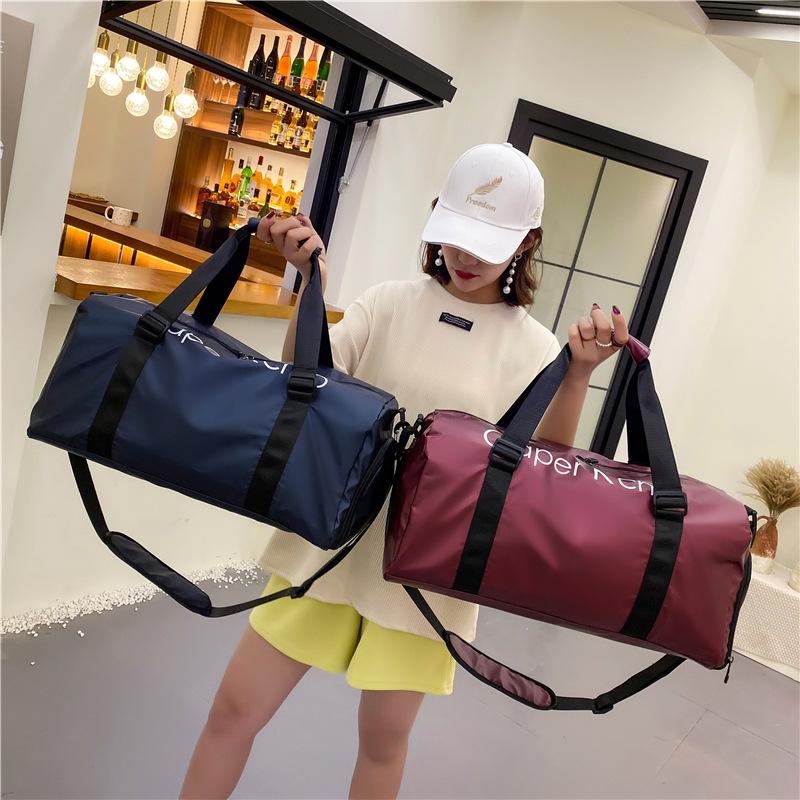 wholesale gym bag dry wet separation large capacity portable fitness bag gym bag sports yoga swim bag excursion bag