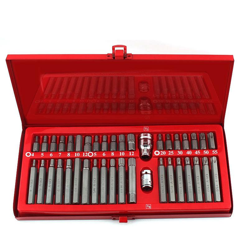 Wholesale 40-Piece Star Batch Set Combination Tool Bit Socket Wrench Auto Protection Tool Plum Blossom Hexagon Car