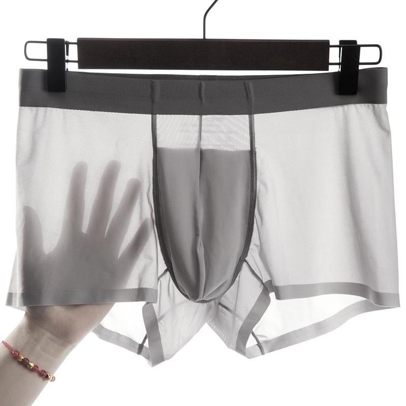 120 ultra-fine ice silk 3a grade ice silk men's underwear 3d seamless underwear men's summer ice silk underwear