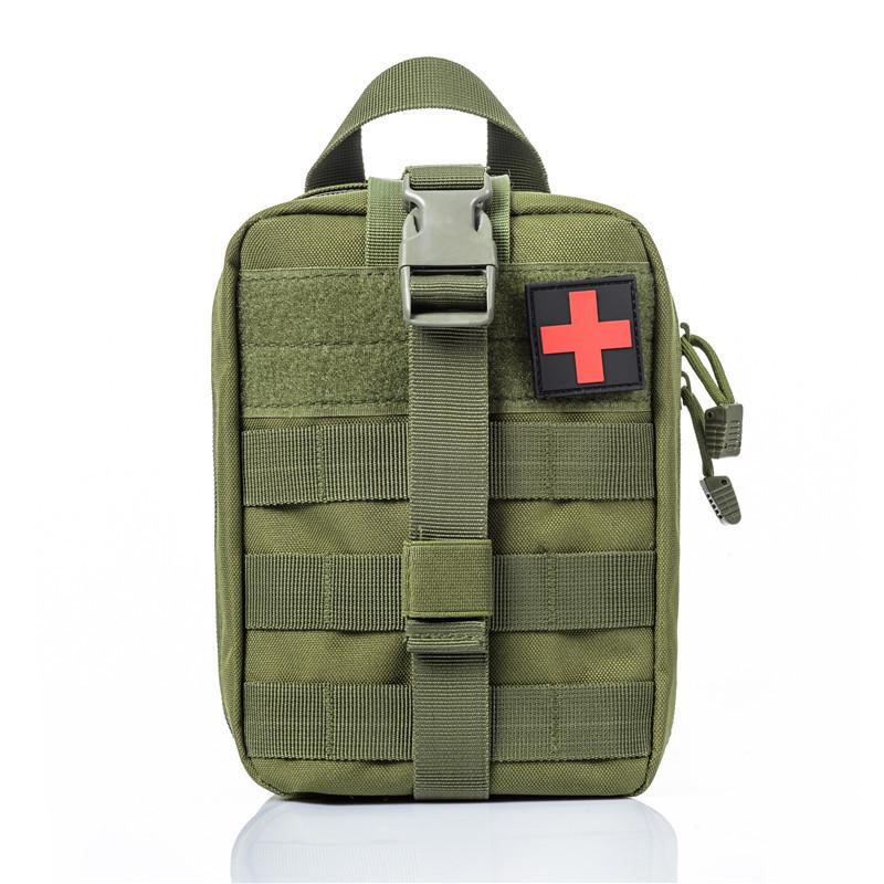 tactical camouflage outdoor first-aid kit multi-functional field emergency supplies reserve package fire fighting combat rescue first aid kits Specification drawing