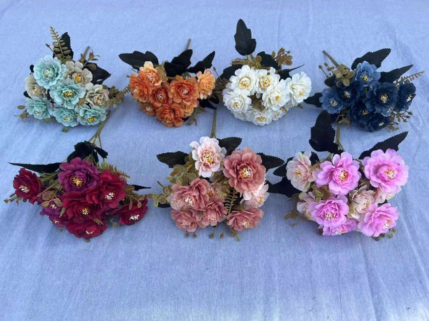 厂家低价直销仿真花假花塑料花盆景植物墙仿真花长期有货质量保证细节图