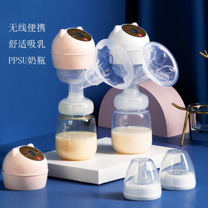 Integrated Electric Breast Pump Large Suction Feeding Bottle Automatic Portable Milk Collector Milk Claw Piece Breast Pump