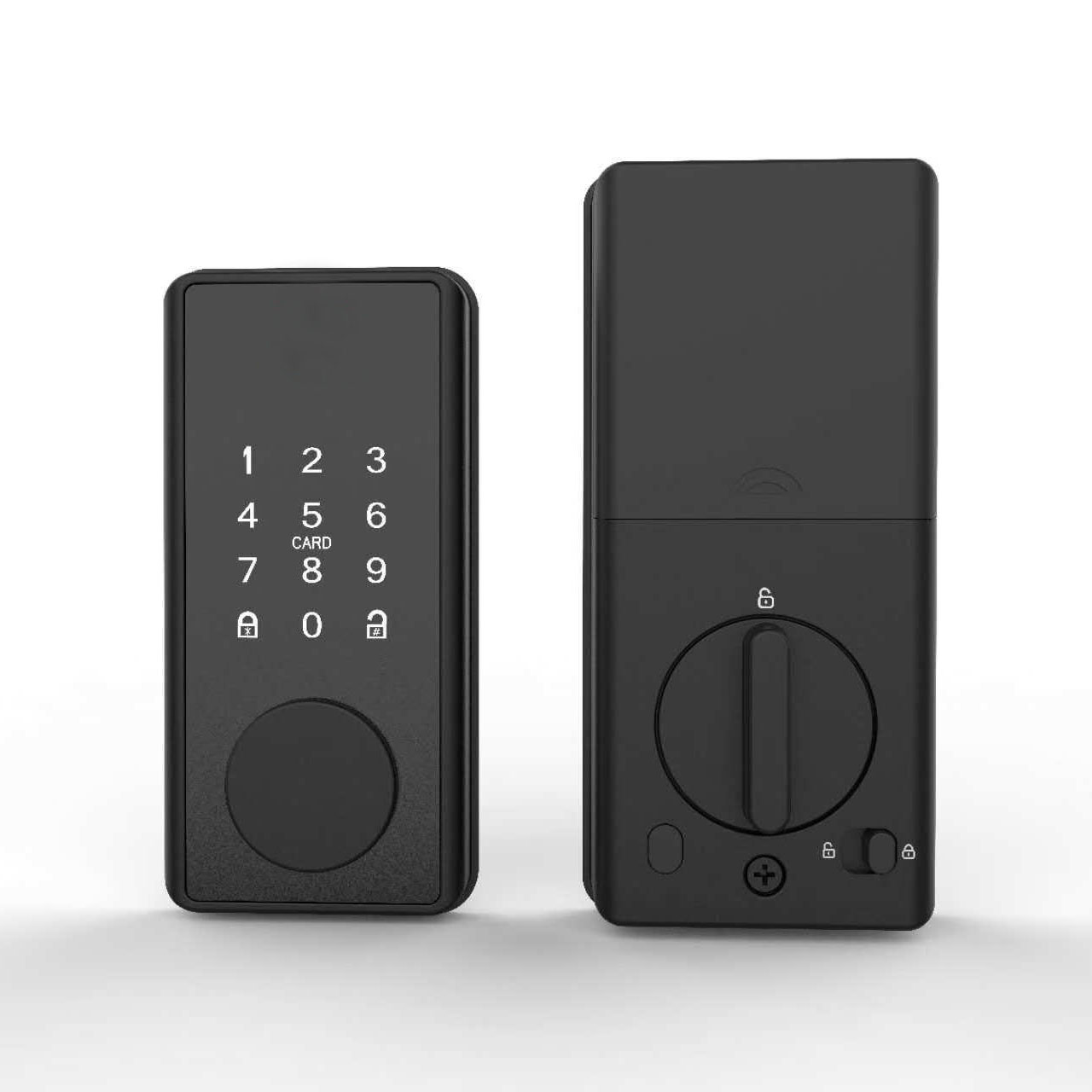 Tuya Smart All-in-One Lock Bluetooth Fingerprint Password Card Swiping Smart Auxiliary Lock