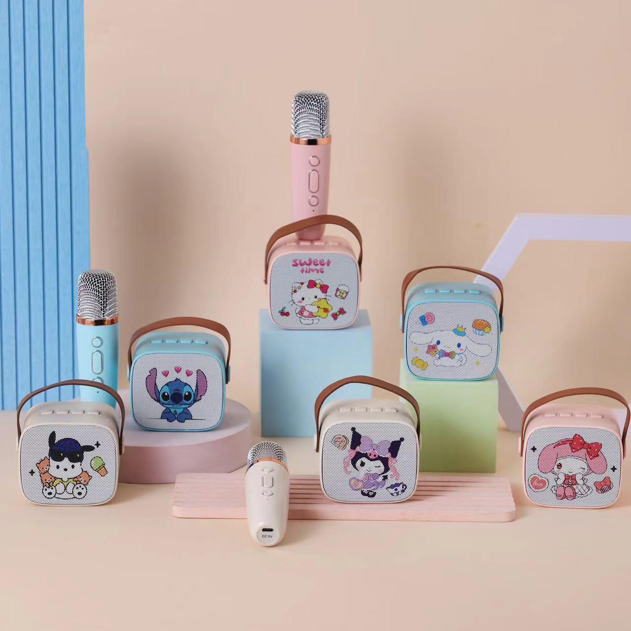 Clow M New Sanrio Q3 Audio Integrated Microphone Mobile Phone Bluetooth Singing Children Karaoke Mini Speaker