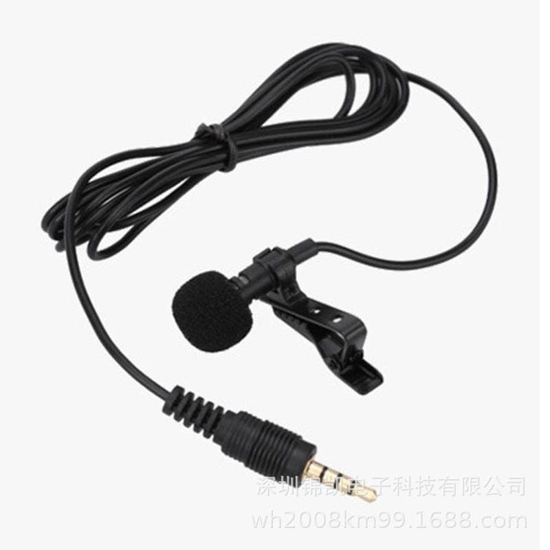 neckline clip microphone mini-portable small microphone live broadcast eating and broadcasting mobile phone computer recording noise reduction lavalier microphone Item Picture