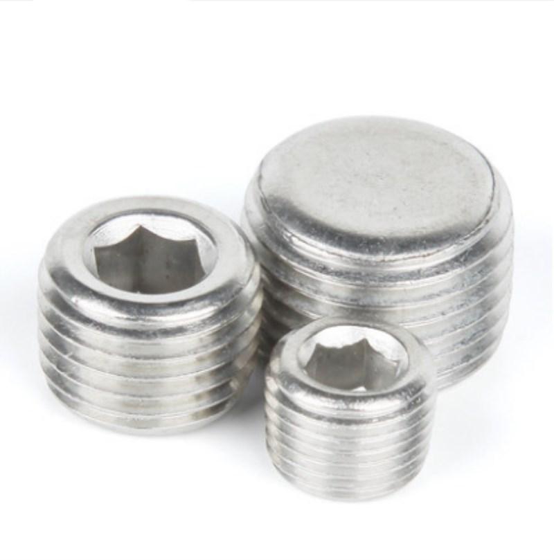 304 stainless steel pt hexagon socket npt zg r plug pipe plug oil plug screw plug oil plug 1/81/43/81/23/4 Application Scenario
