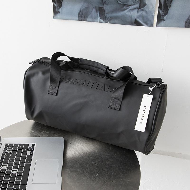 trendy essentials large handbag travel bag fog luggage bag waterproof dry wet separation sports gym bag