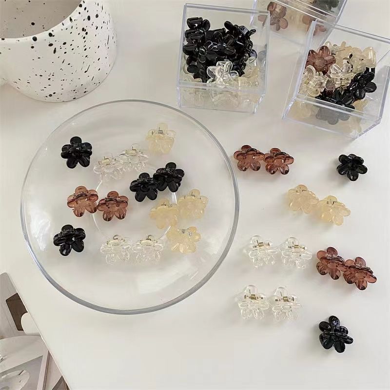 Camellia flower small grab clip braided hair decoration clip, ponytail small hair clip, princess head broken hair clip, elegant hair clip Item Picture