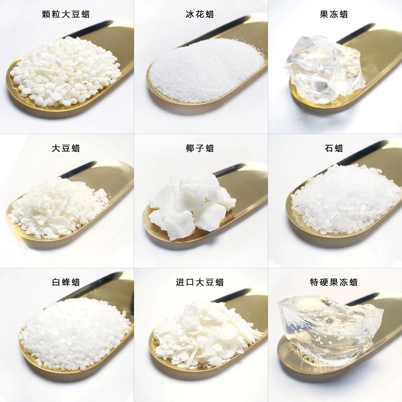 Plant soybean wax, full and semi-refined petrochemical wax, palm wax, jelly wax, 42-68 degree wax, candle wick, pigment, essence, scented candle, Christmas scented candle, birthday happy candle, birthday number candle, candle in stock pic 5