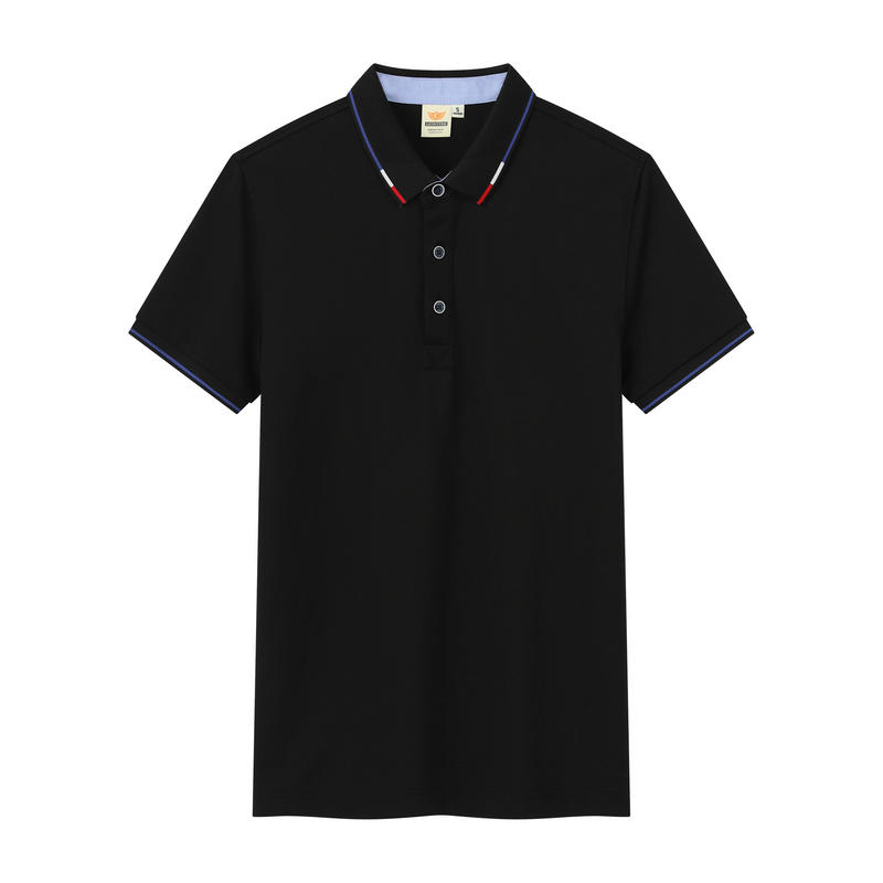 New loose and comfortable ice silk cotton short-sleeved lapel polo shirt DX-22167 Specification image