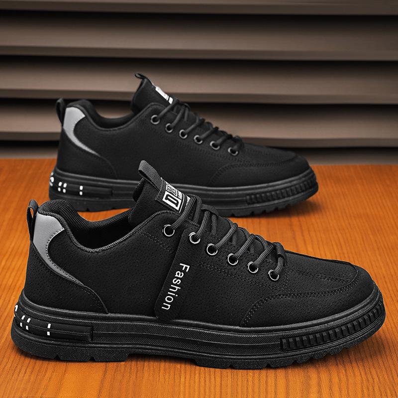 2024 new autumn wear-resistant labor protection men's shoes non-slip construction site work shoes trendy all-match shoes work shoes men's full figure