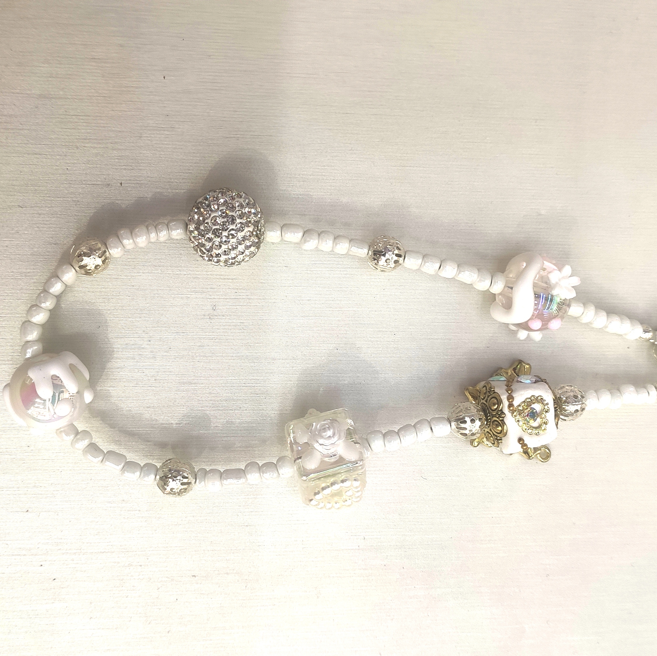 多巴胺配色圣诞手机链条ccd挂饰挂绳可爱串珠diy相机防丢绳钥匙扣3