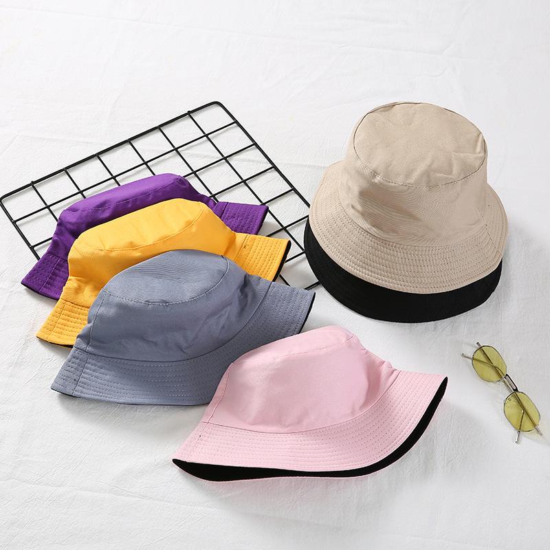 Japanese Casual All-Match Men's Lady Literature Reversible Fisherman Hat New Light Board Foldable Basin Hat Fisherman Hat