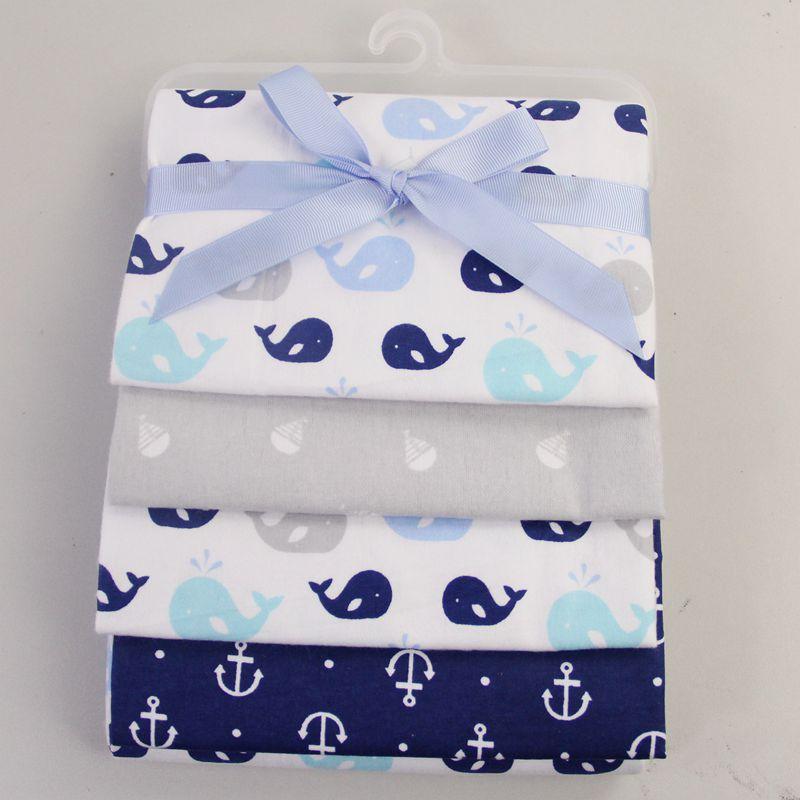 baby cotton flannel baby blanket printed single layer 4 pack baby's blanket blanket bed sheet