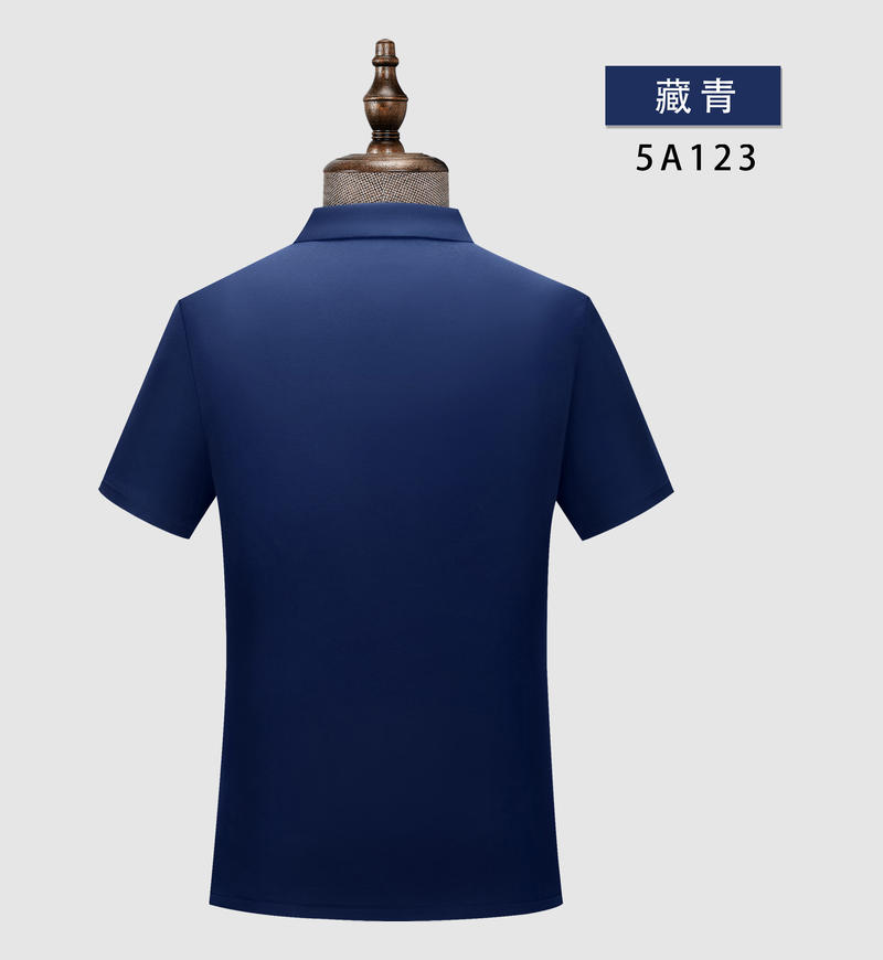 春夏款宽松舒适珠花拉架纯色短袖翻领POLO衫DX-5A123详情11