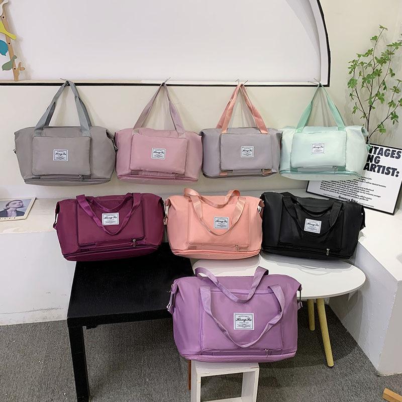 wholesale folding travel bag women's short-distance portable large capacity travel pending storage bag business travel luggage bag gym bag