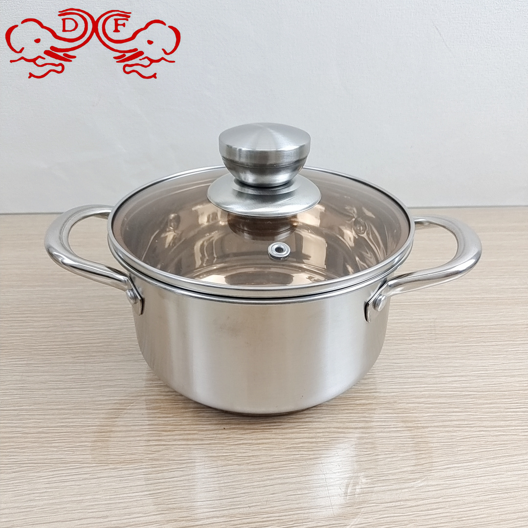 DF68845 casing handle set pot export stainless steel wire handle milk pot stainless steel stockpot steamer set pot DF TRADINGHOUSE Application Scenario
