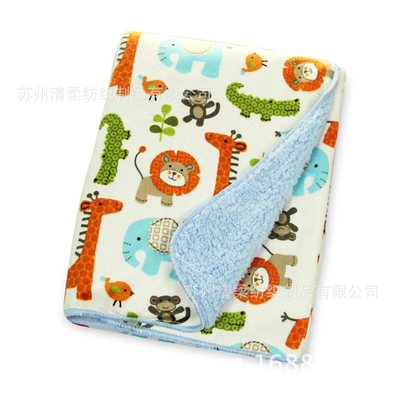 super soft blanket short plush lambswool children's blanket flannelette baby blanket 102 * 76cm casual blanket blanket