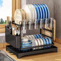 cross-border kitchen dish rack dish rack dish rack household bowl chopsticks knife and fork storage rack table top drying bowl shelf