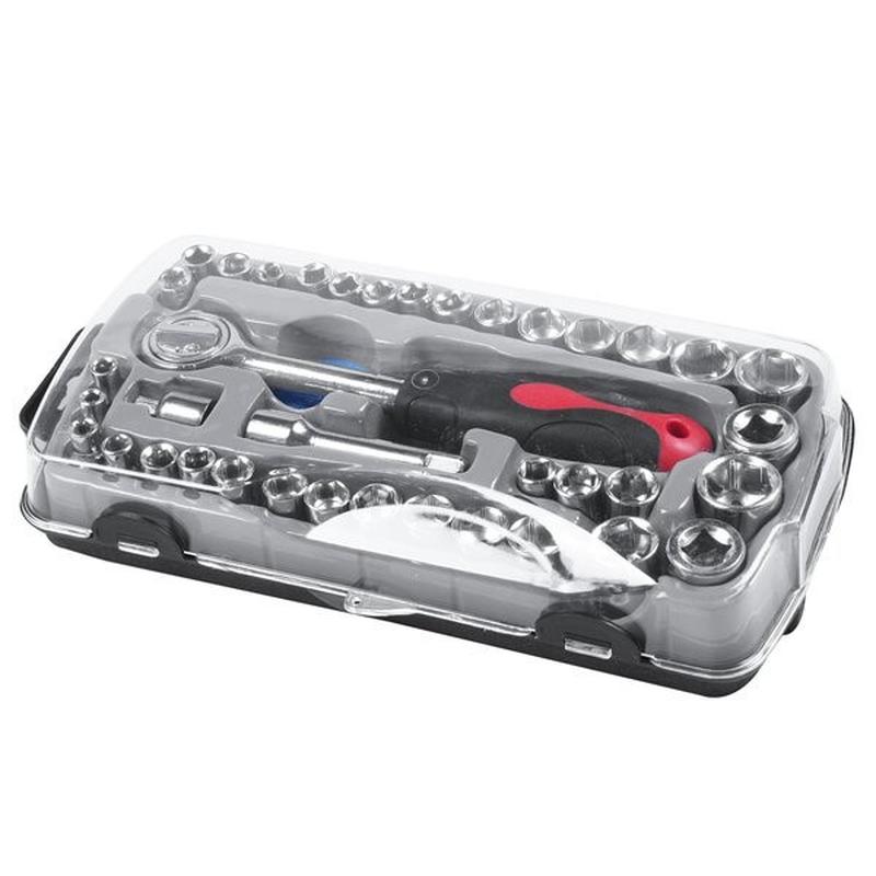 40-piece sleeve combination suit sleeve set auto repair tools household hardware tools hexagon socket combination tools Application Scenario