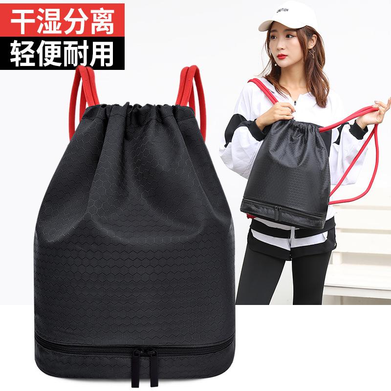 dry wet separation swim bag waterproof gym bag outdoor sports portable buggy bag drawstring backpack in stock wholesale