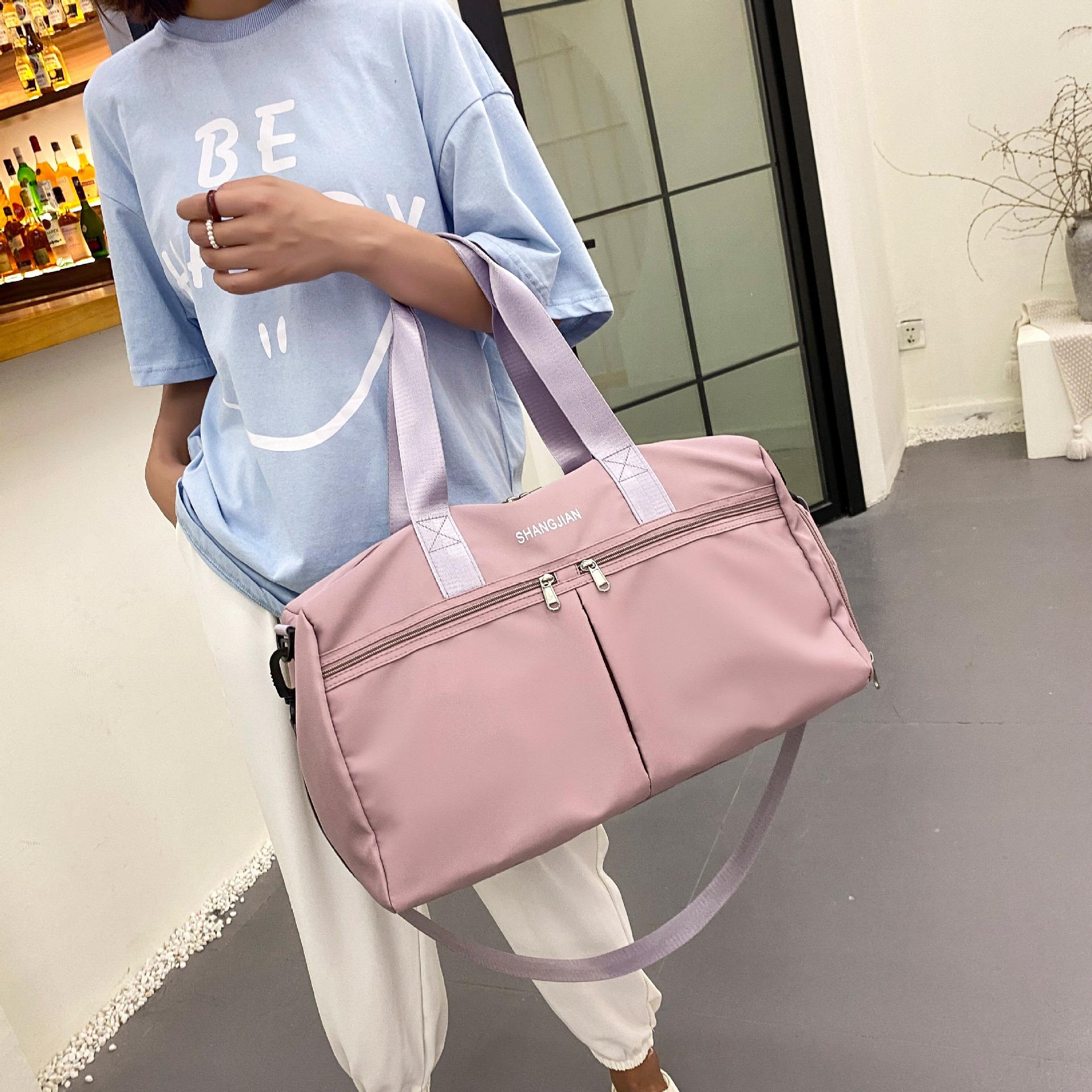 large capacity dry wet separation sports gym bag travel bag storage short business trip hand hanging duffel bag yoga bag