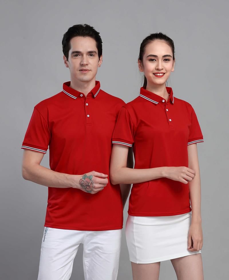 New loose and comfortable turpentine short-sleeved lapel POLO shirt DX-1807 Application Scenario