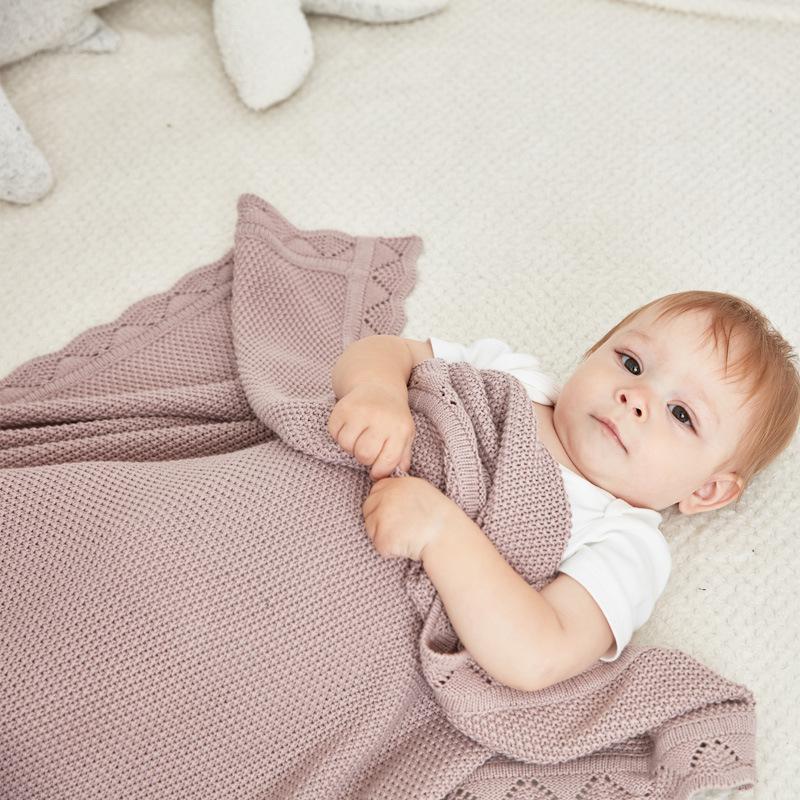 ins foreign trade norse nordic baby cotton thread knitted blanket baby blanket stroller blanket baby blanket chenille