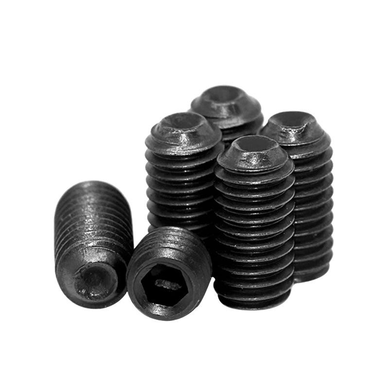 12.9 grade hexagon socket tightening screws concave end machine-processed rice screw headless jackscrew stop screw m2m3m4m5m6 Item Picture