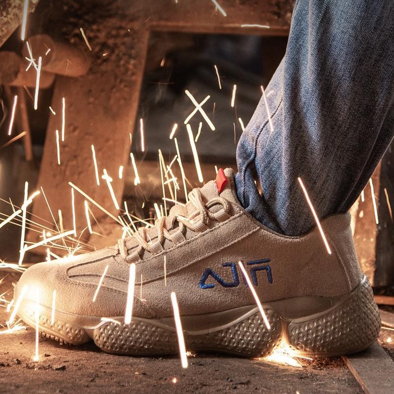 labor protection shoes men's work shoes anti-smashing and anti-penetration lightweight breathable and wearable work shoes safety welder shoes wearable shoes Specification drawing