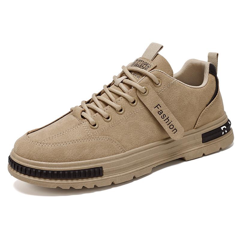 spring men's shoes new breathable labor protection shoes men's construction site work trend versatile non-slip sports board shoes dad shoes Item Picture