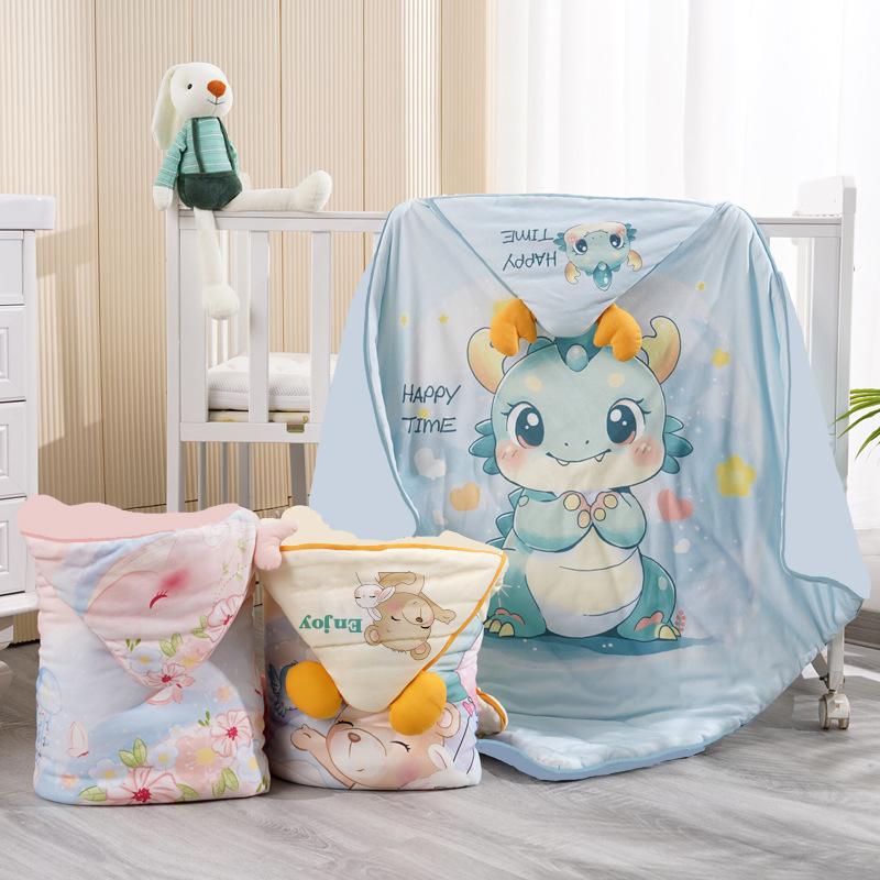 autumn and winter new cotton baby beanie baby's blanket baby blanket child comfort beanie blanket hug blanket baby's blanket wholesale