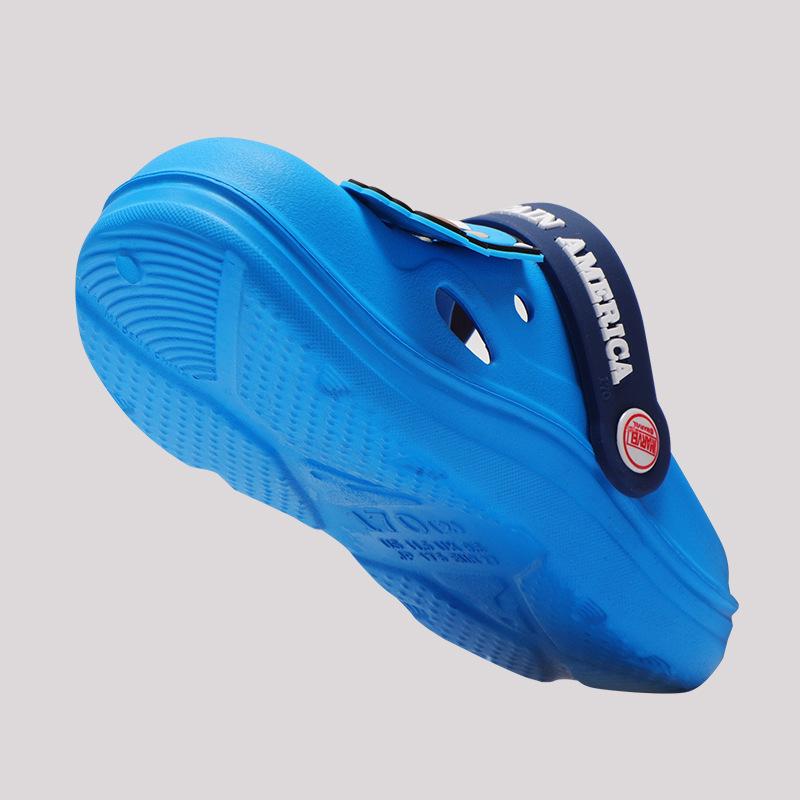 closed toe anti-collision iron man children's slippers summer indoor non-slip cartoon kid baby beach hole shoes Application Scenario
